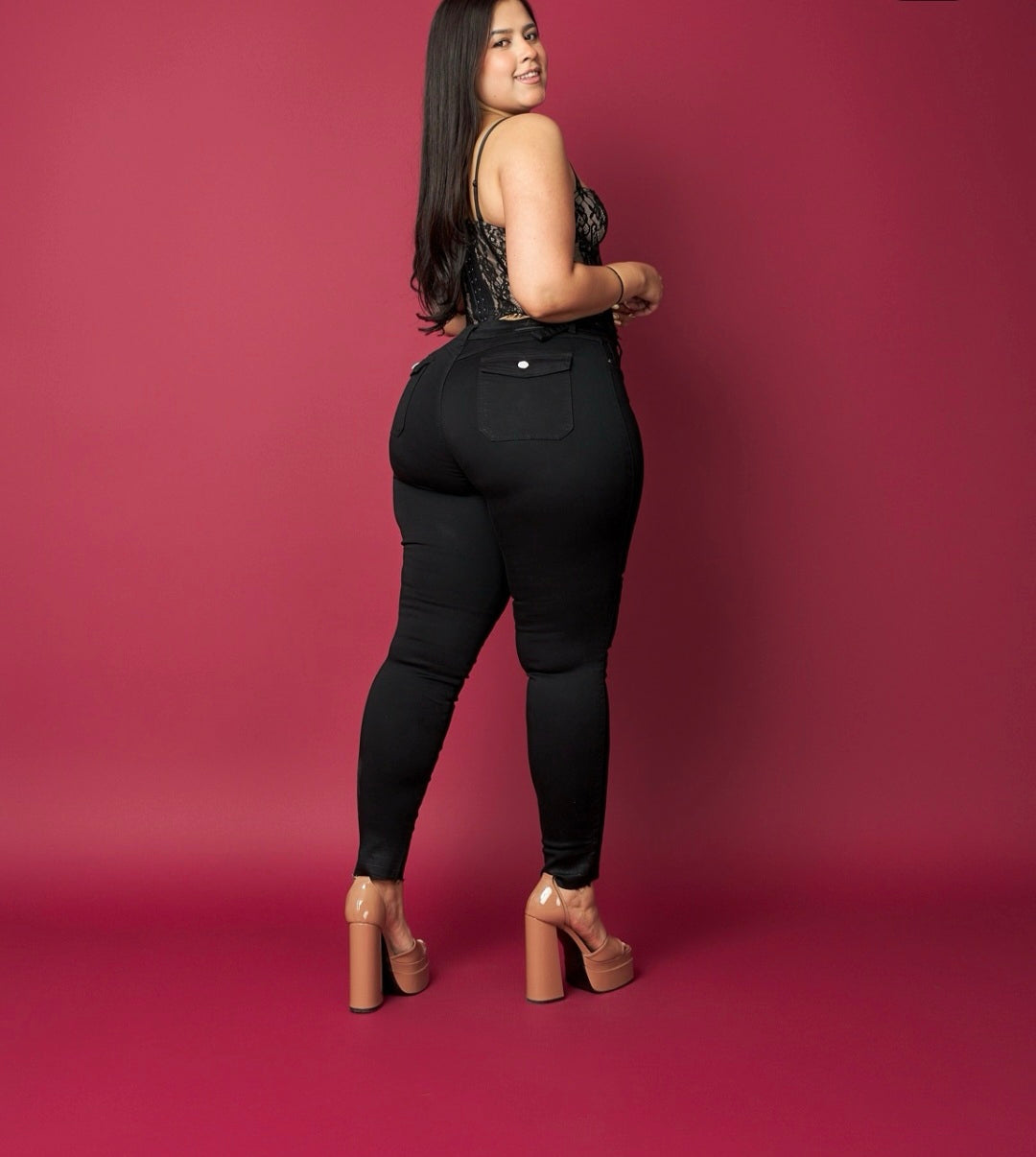 Skiny jeans negro  Modelo MMB2006-3.talla 50 52 54