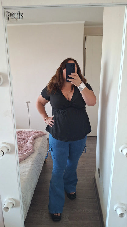 Flare cargo sin Botones            XL XXL