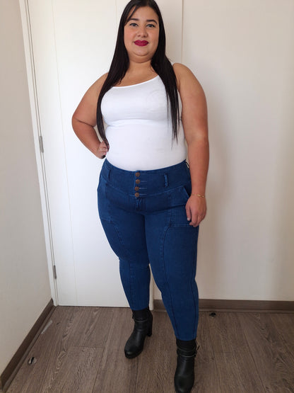 Jeans Fajero con Bolsillos Talla M y L