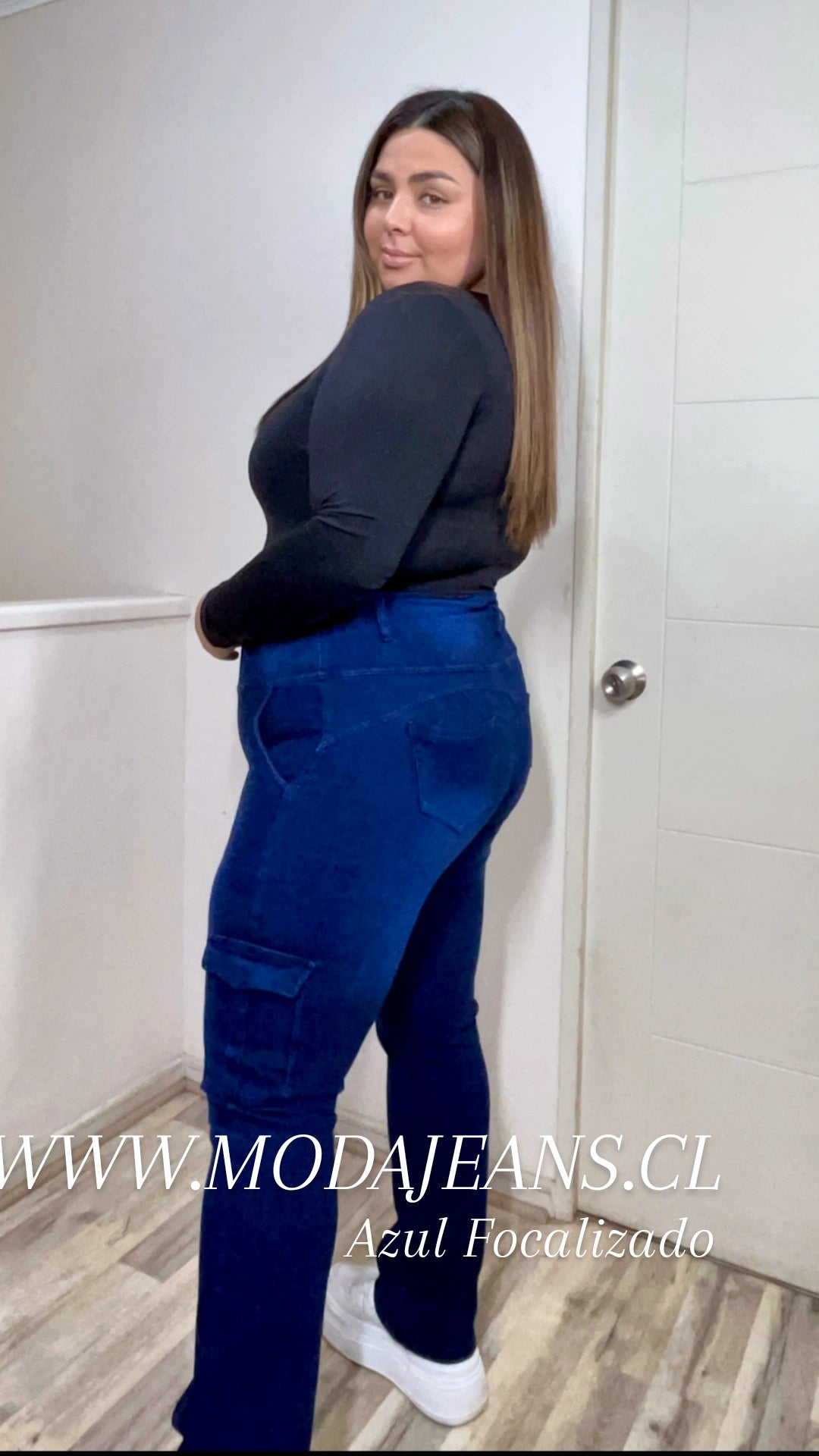 jeans Fajero Cargo recto   Control adbomen   (AMANDA)