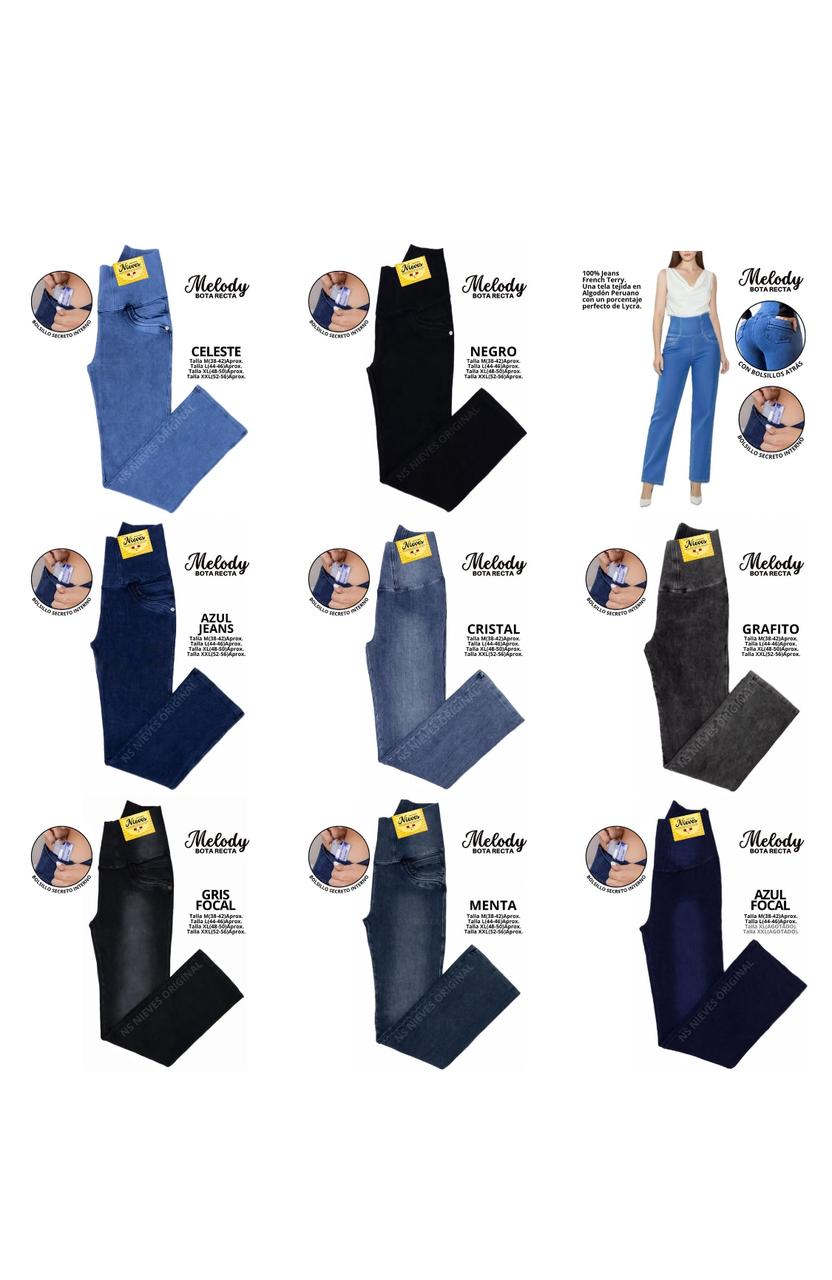 JEANS FAJERO VIRAL: RECTO  SIN BOTONES últimas unidades oferta