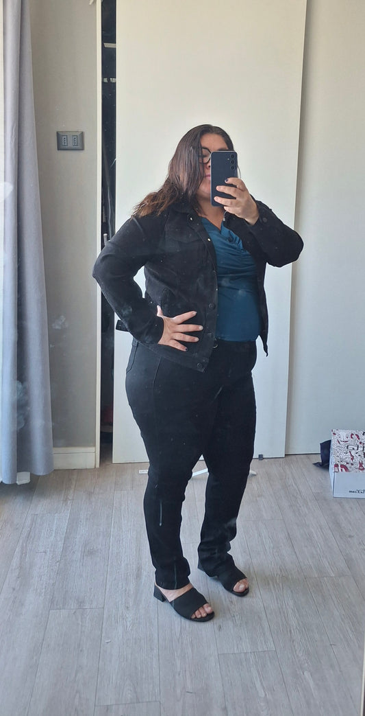 Jeans Negro Básico j783. Extralindas.
