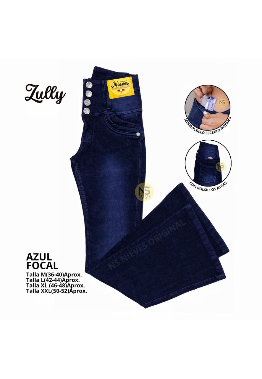 Jeans Fajero Flare con Botones Zully.