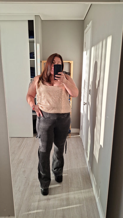 Flare cargo sin Botones            XL XXL