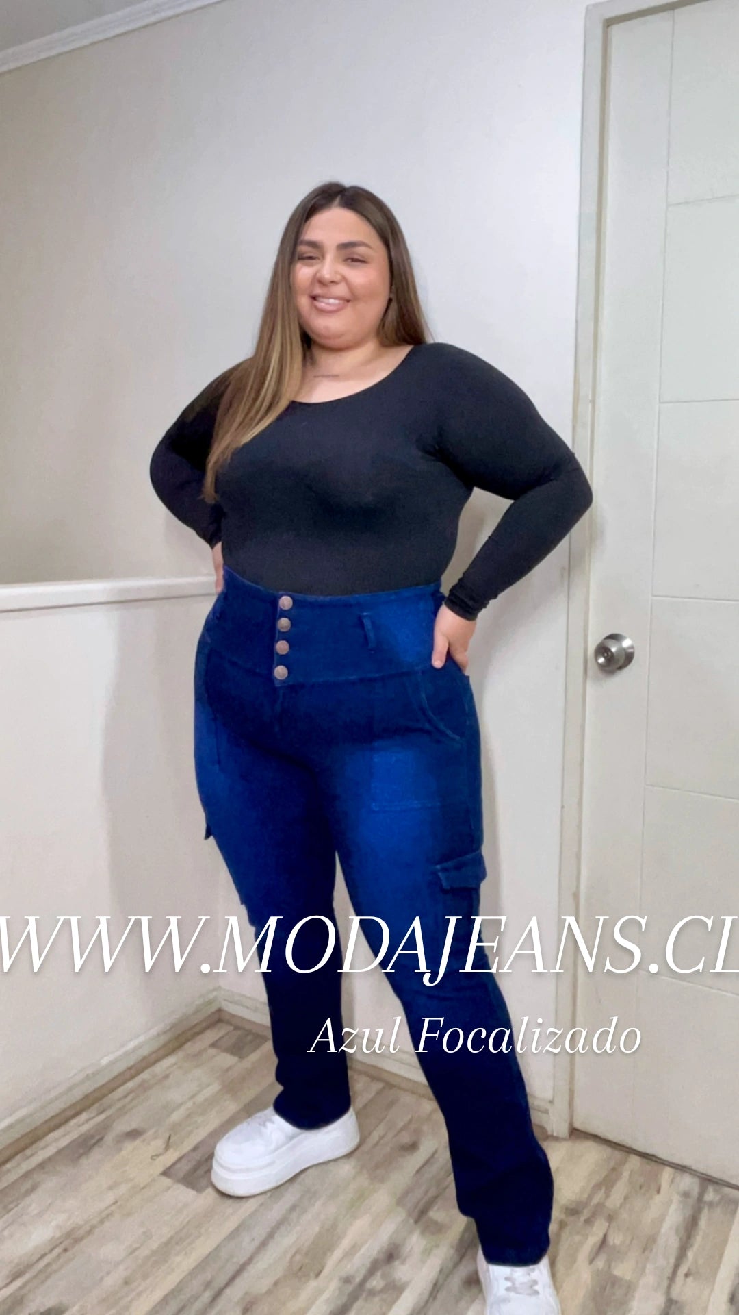 jeans Fajero Cargo recto   Control adbomen   (AMANDA)