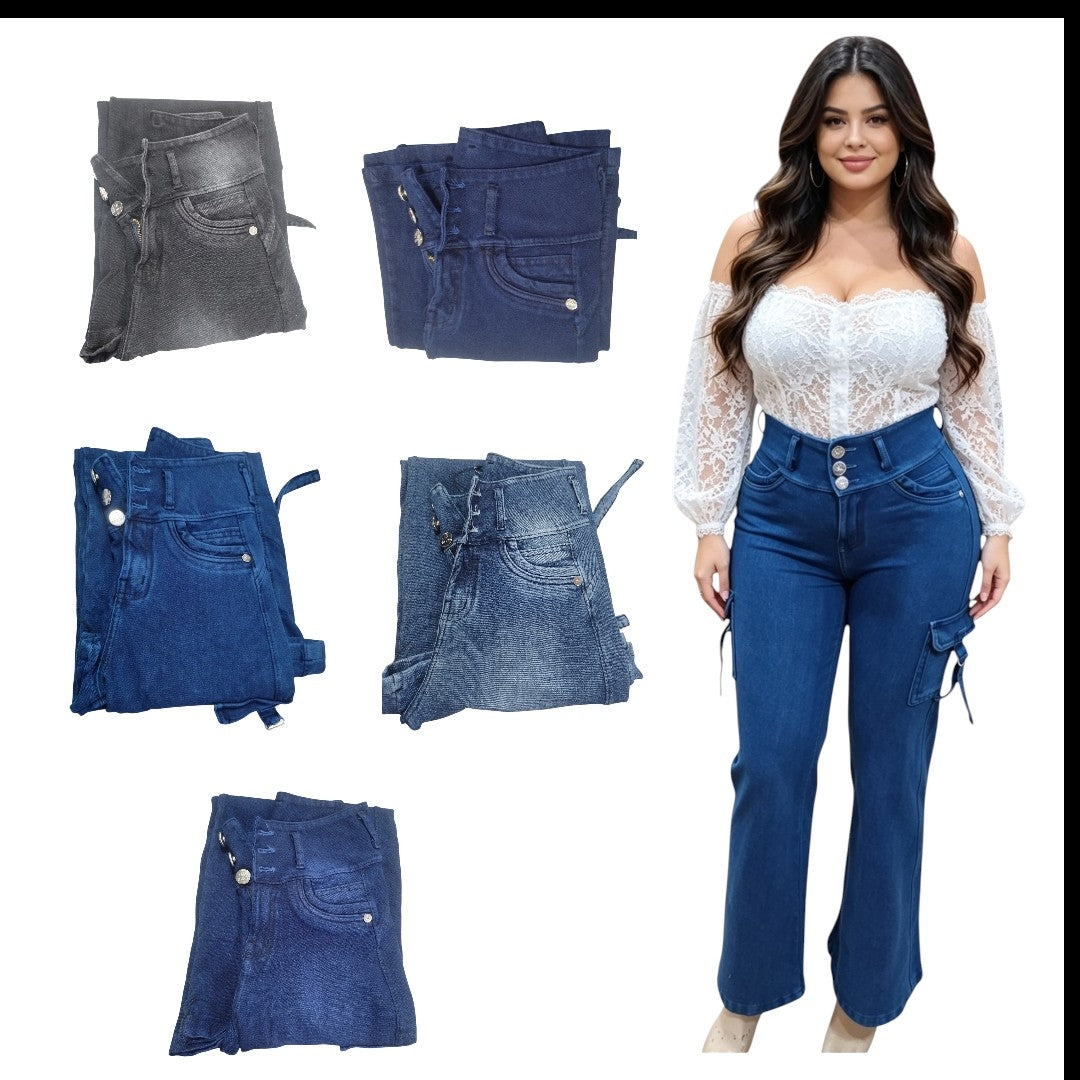 Jeans Fajero  wide leg cargo