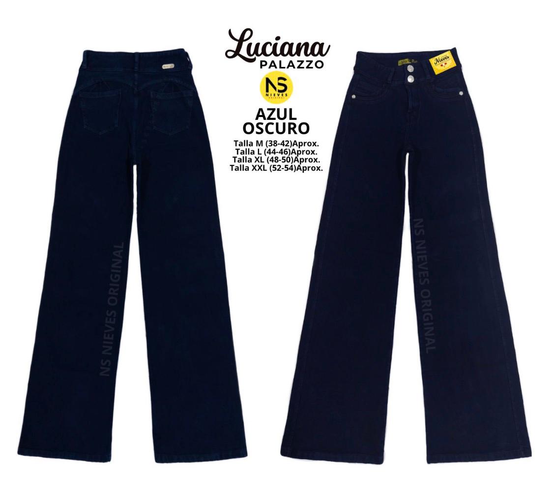 Jeans fajero Palazo Luciana talla xl menta
