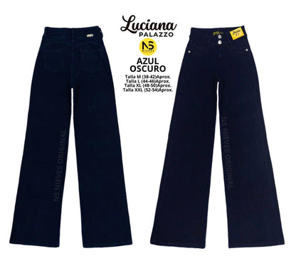 Jeans fajero Palazo Luciana talla xl menta