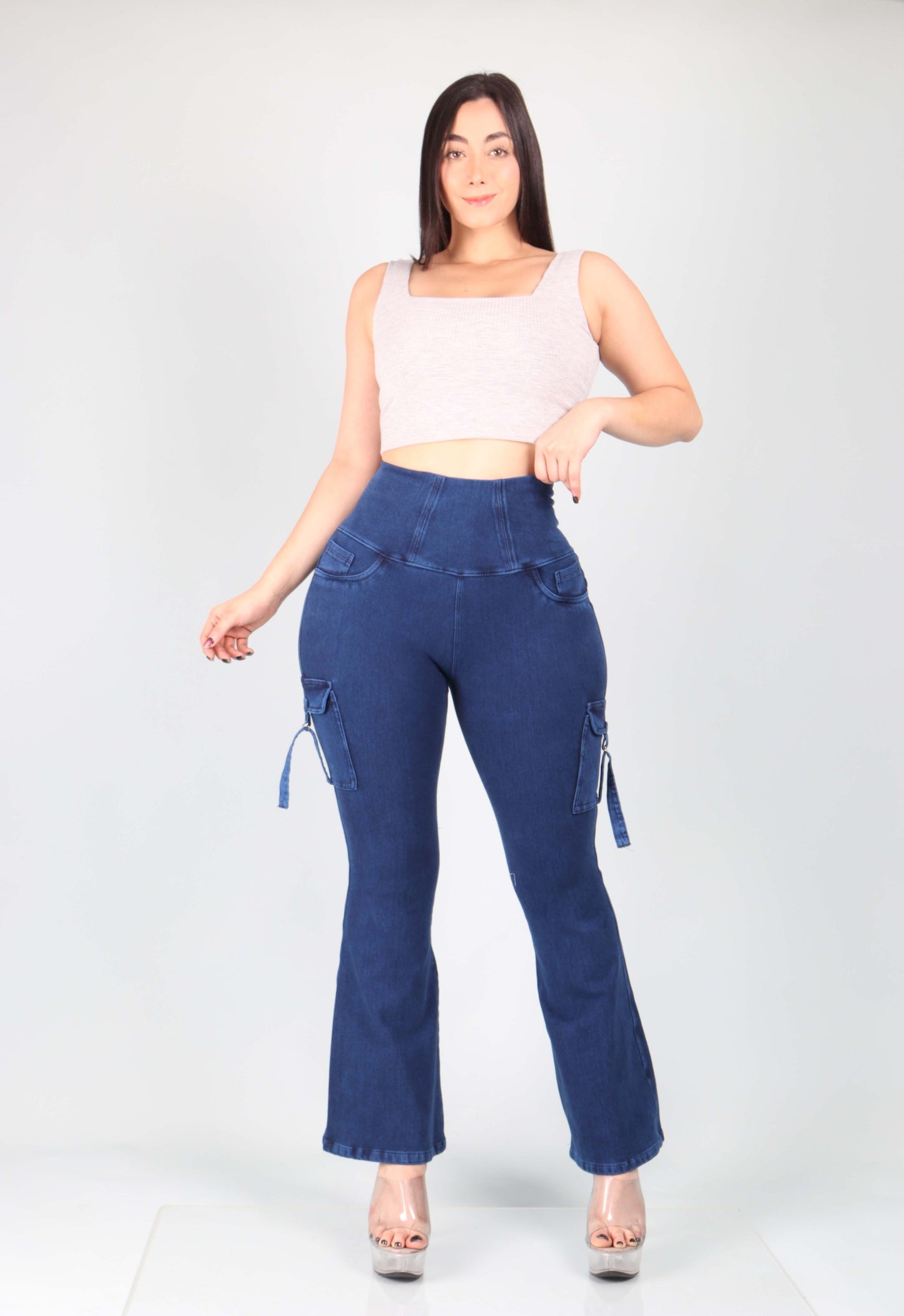 Flare cargo sin Botones            XL XXL