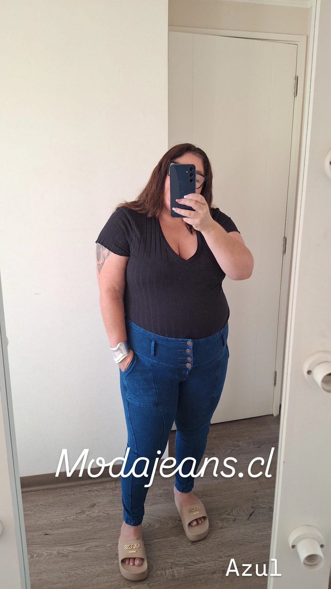 Jeans Fajero con Bolsillos Talla M y L